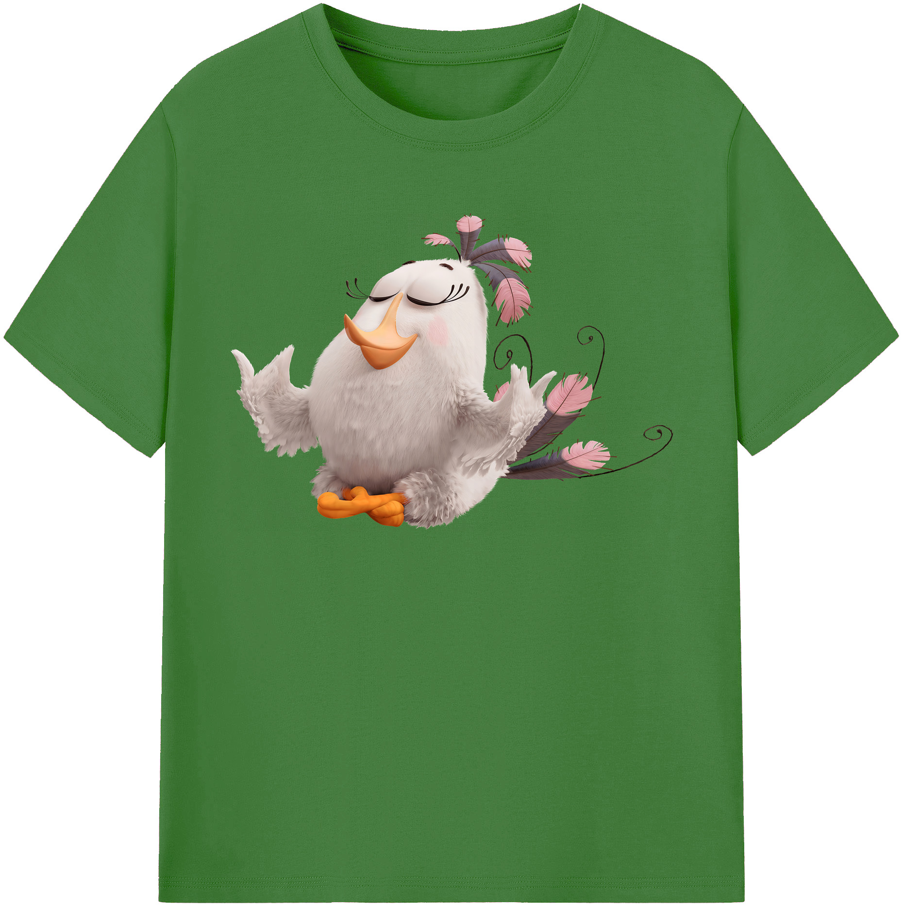 （画像用） Angry Birds アングリーバード レディースカジュアルプリントTシャツ（綿100％）